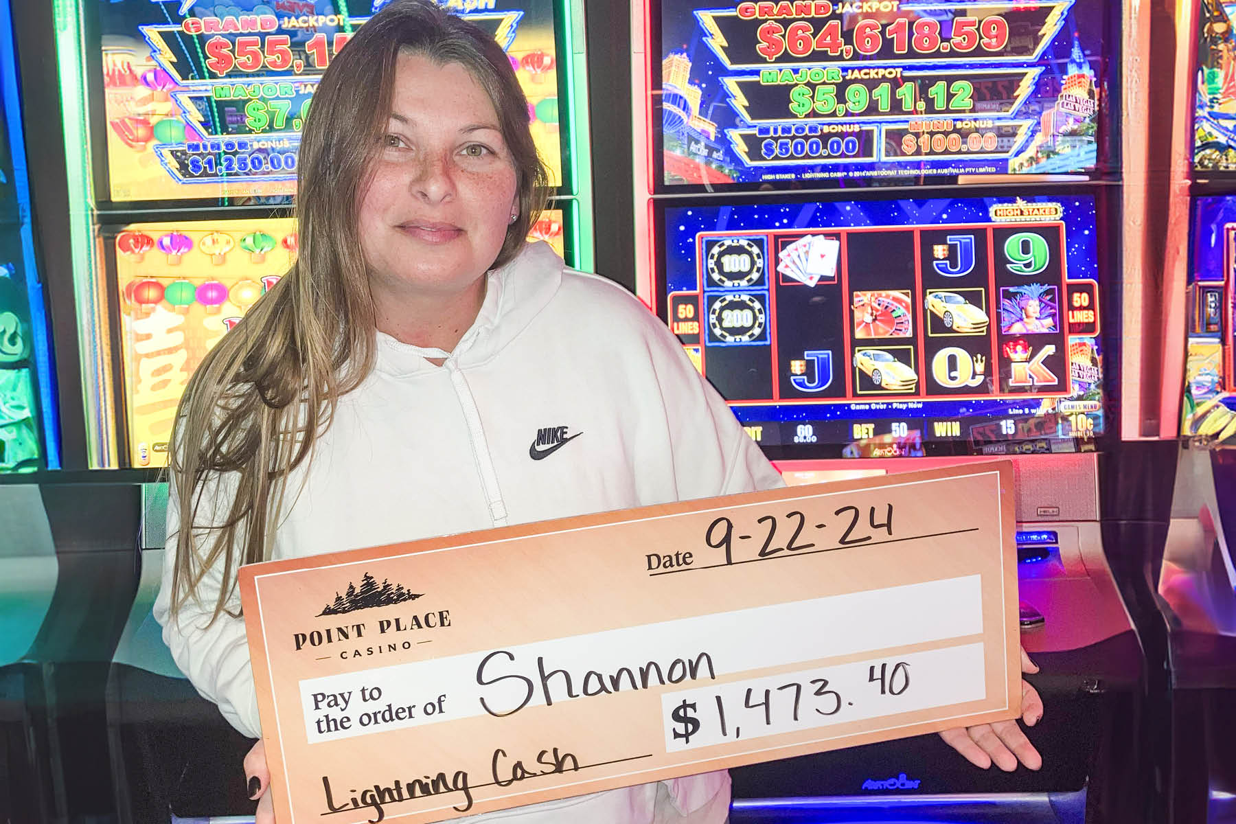 Shannon won $1,473