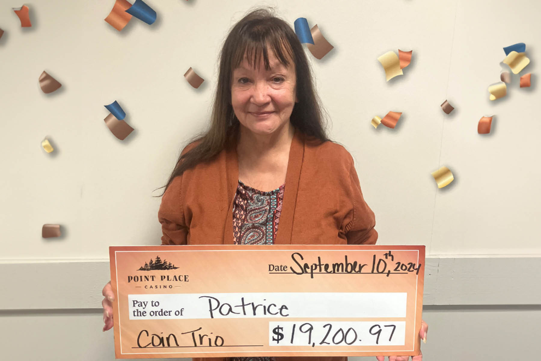 Patrice won $19,200