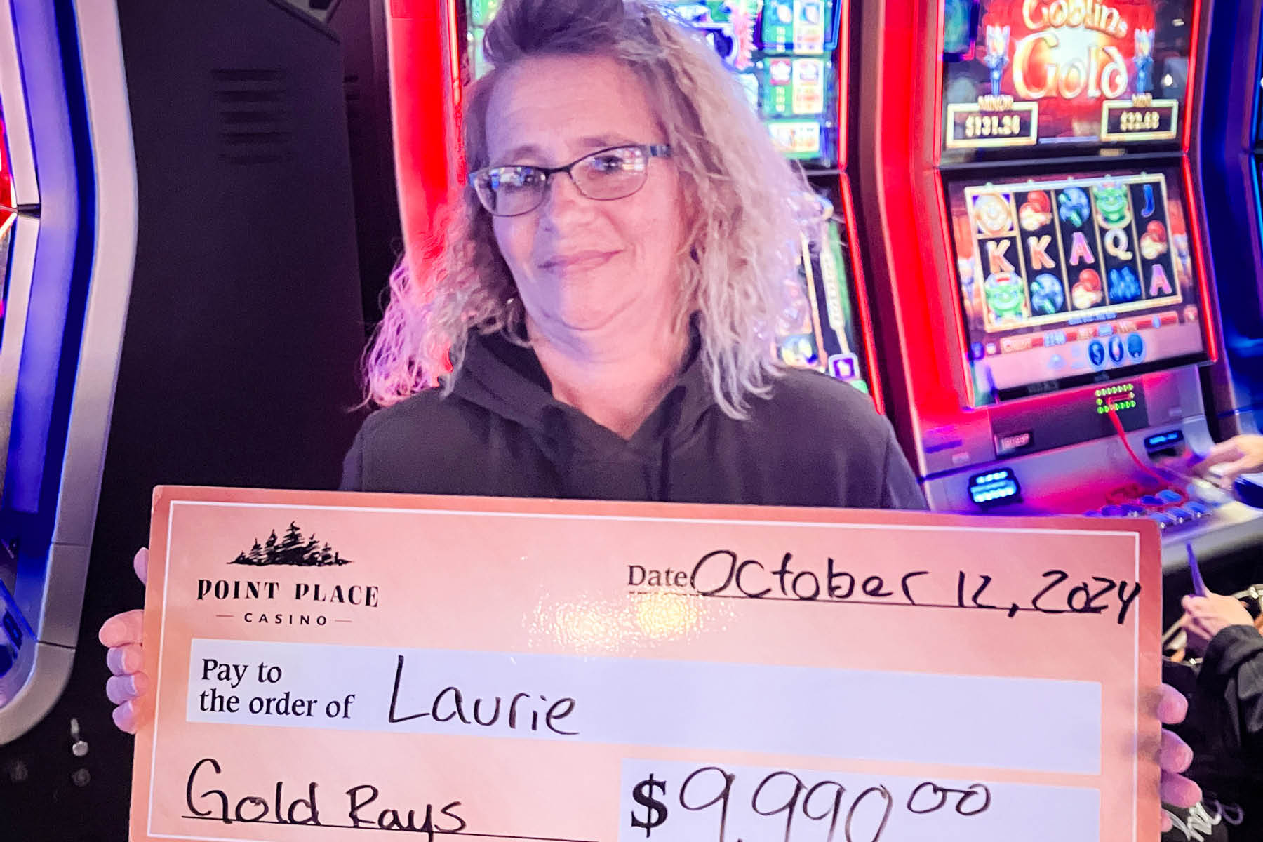 Laurie won $9,990.00!