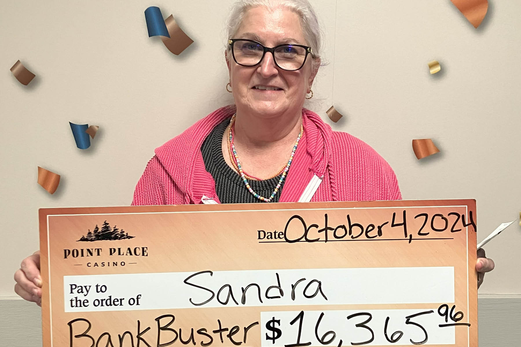 Sandra won $16,365.96!